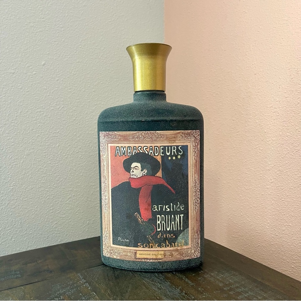 Vintage Aristide Bruant Jim Beam Decanter Bottle EMPTY Barware